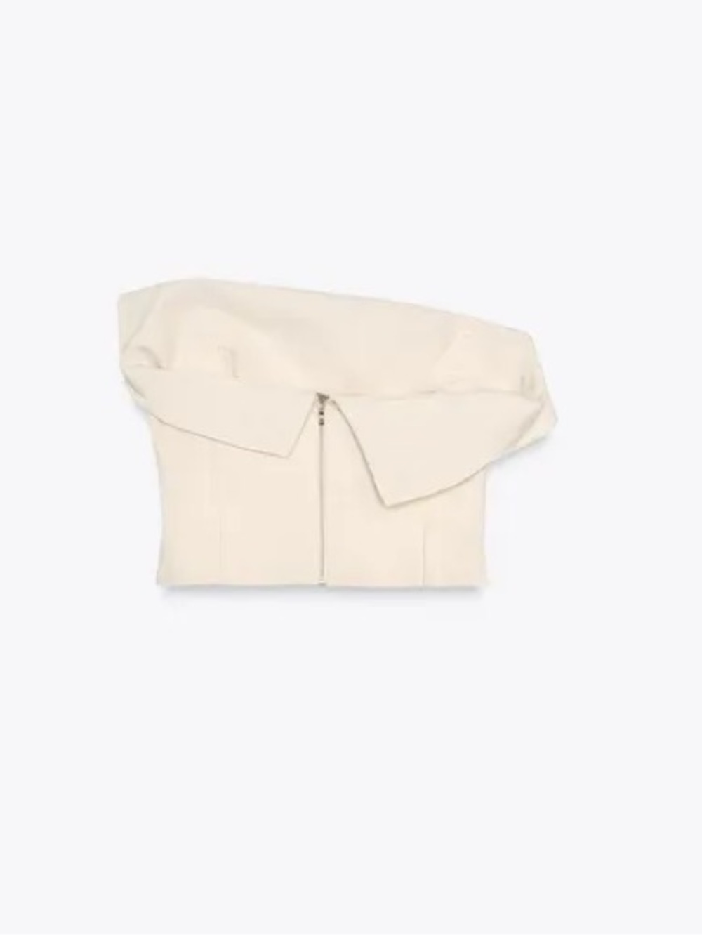 Zara Zw Collection Strapless Ruffle Top - Picture 6 of 9